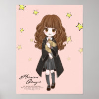 Hermione Granger aquarelle magique