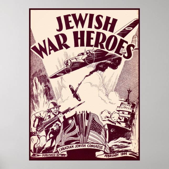 Poster Héros de guerre juifs (Devant)