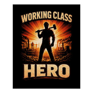 Poster Héros de la classe ouvrière
