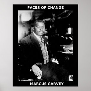 Poster Héros du Mois de l'Histoire Noire - Marcus Garvey