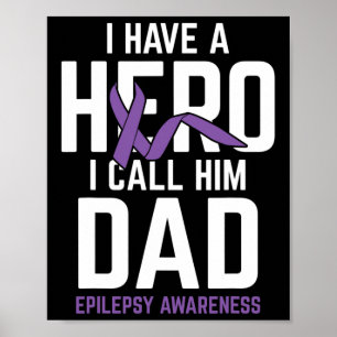 Poster Héros Papa Epilepsy Sensibilisation Epilepsie Pati