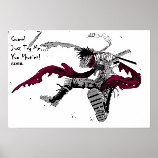 Poster Héros Tueur Stain (Devant)