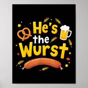 Poster Hes Wurst Funny Couples Correspondant Plaisanterie