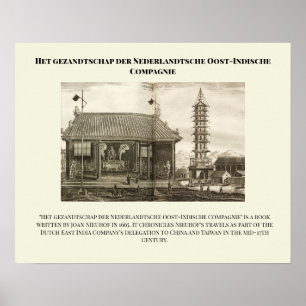Poster Het gezandtschap der Nederlandtsche Oost-Indische