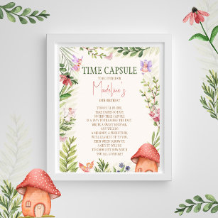 Poster Heure Capsule Fairy Enchanted Forest 1er anniversa