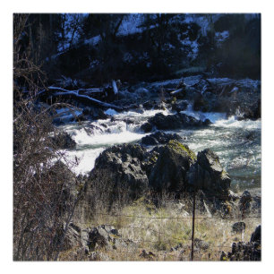 Poster Heure d'hiver à Hayfork, Californie...