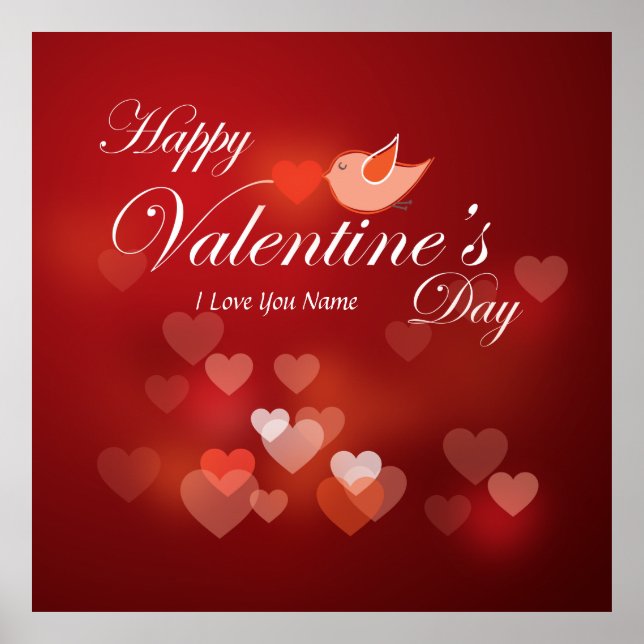 Poster Heureuse Sainte-Valentin 7 (Devant)