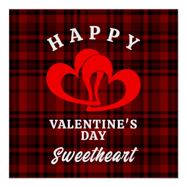 POSTER HEUREUSE SAINTE-VALENTIN SWEETHEART (Devant)