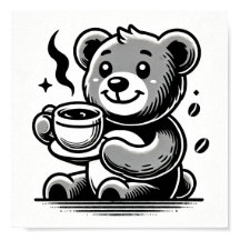 Heureux avec le café