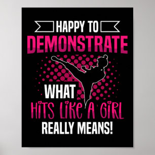 Poster Heureux De Montrer Ce Qui Touche Comme Une Fille V
