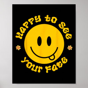 Poster Heureux de voir votre visage sourire visage ck à l