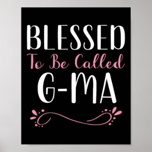 Poster Heureux D'Être Appelé G-ma Mignonne Cool Gma