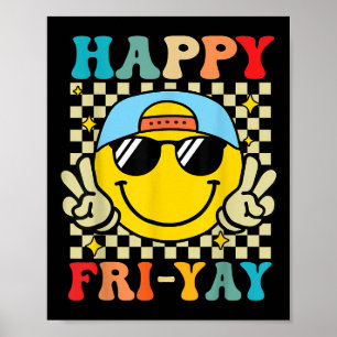 Poster Heureux Fri-yay Funny Fri Yay Professeur Étudiant