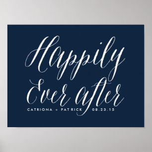 Poster Heureux toujours après l'affiche Mariage   Marine