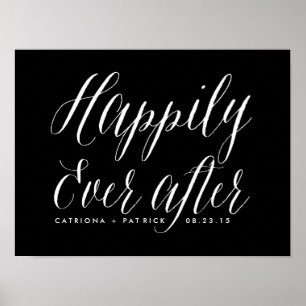 Poster Heureux toujours après l'affiche Mariage Noir