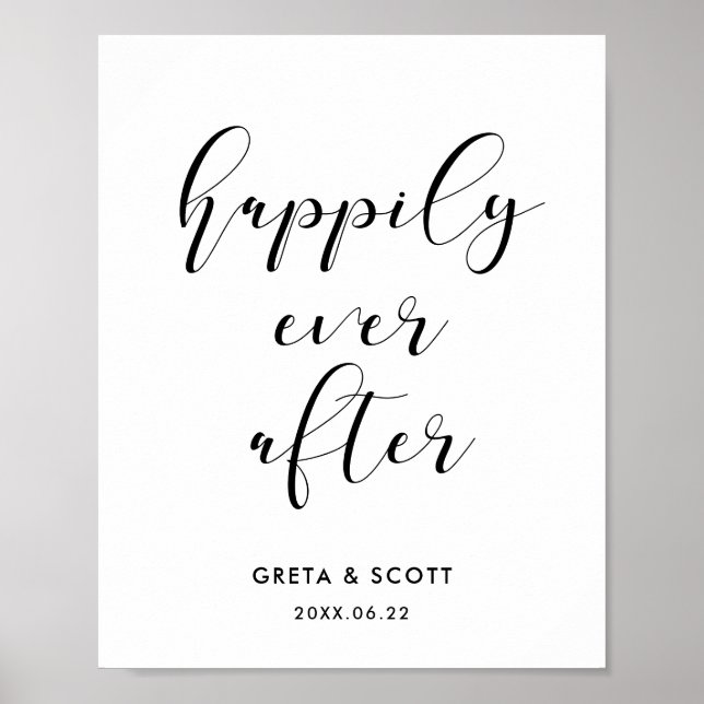 Poster Heureux toujours après le signe mariage (Devant)