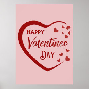 Poster Heureux Valentines