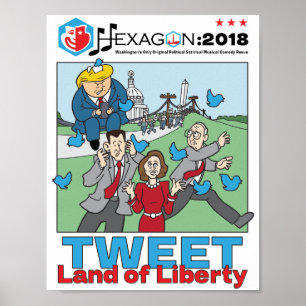 Poster Hexagon 2018 : Tweet Terre de Liberté