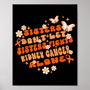 Poster Hey Cancer F U Drôle Chat Doigt d'Honneur Cancer