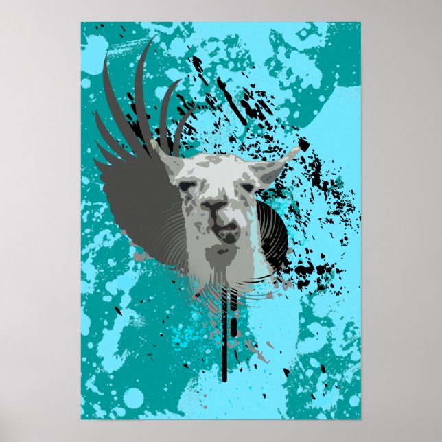 Poster hi-fi llama. (Devant)