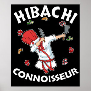 Poster Hibachi Connoisseur Hibachi Grill Cadeau Hibachi