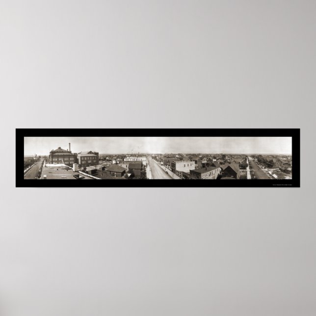 Poster Hibbing MN Photo panoramique 1914 (Devant)