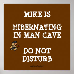 Poster Hibernation de la grotte de l'homme