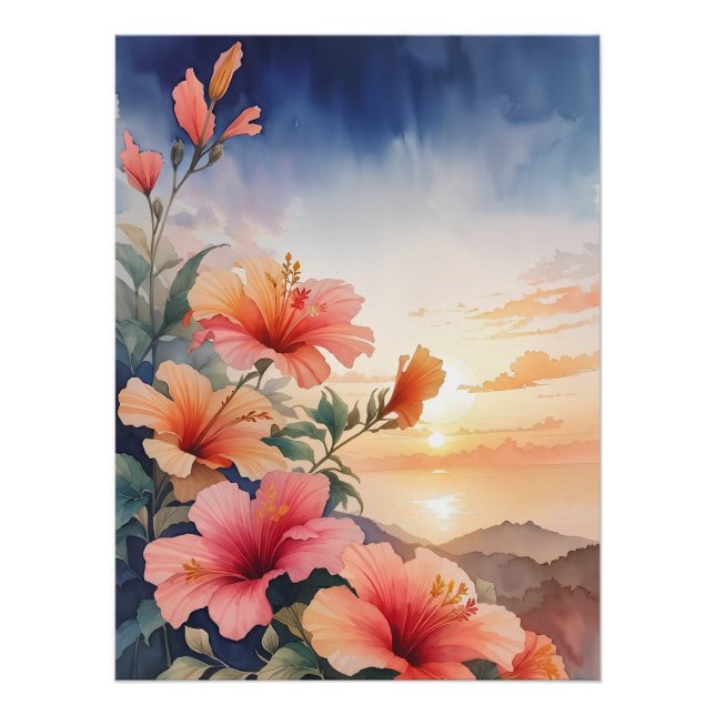 Poster Hibiscus (Devant)