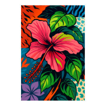 Hibiscus rose tropical