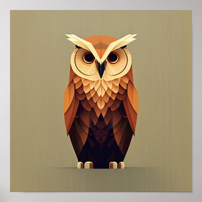 Poster Hibou (Devant)