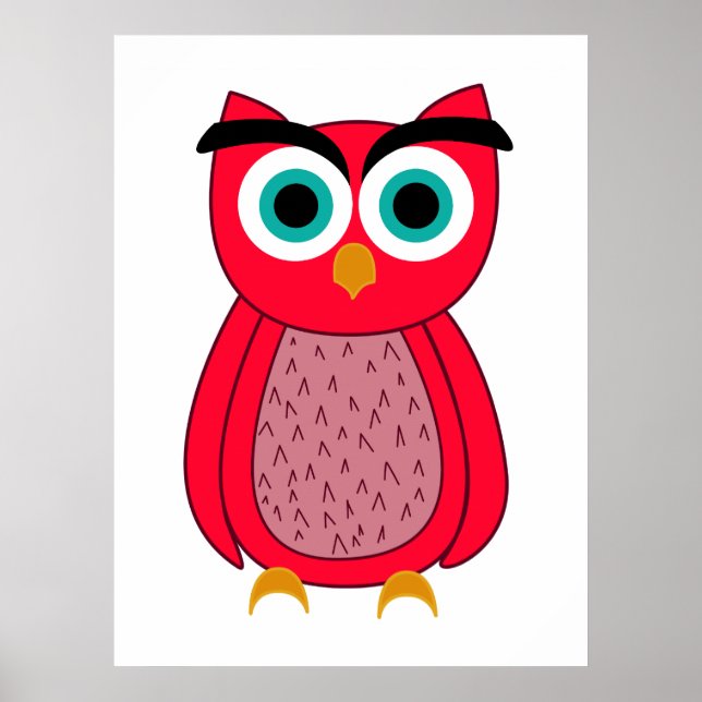 Poster hibou (Devant)