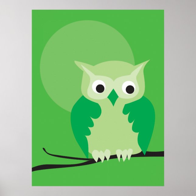 Poster hibou 3 (Devant)