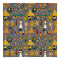 Hiéroglyphique égyptien ancien -Pharaon Motif