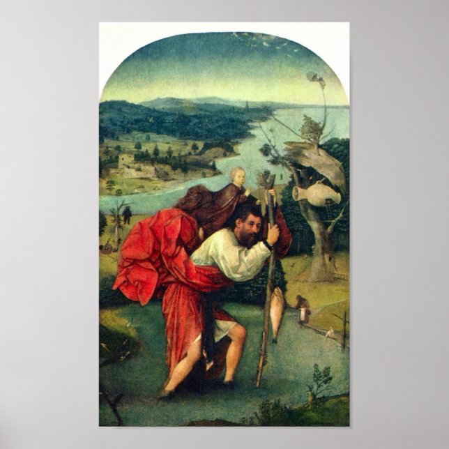 Poster Hieronymus Bosch-St Christopher (Devant)