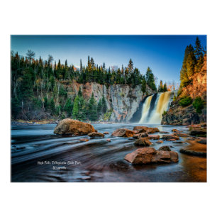 Poster High Falls, parc Tettegouche, Minnesota