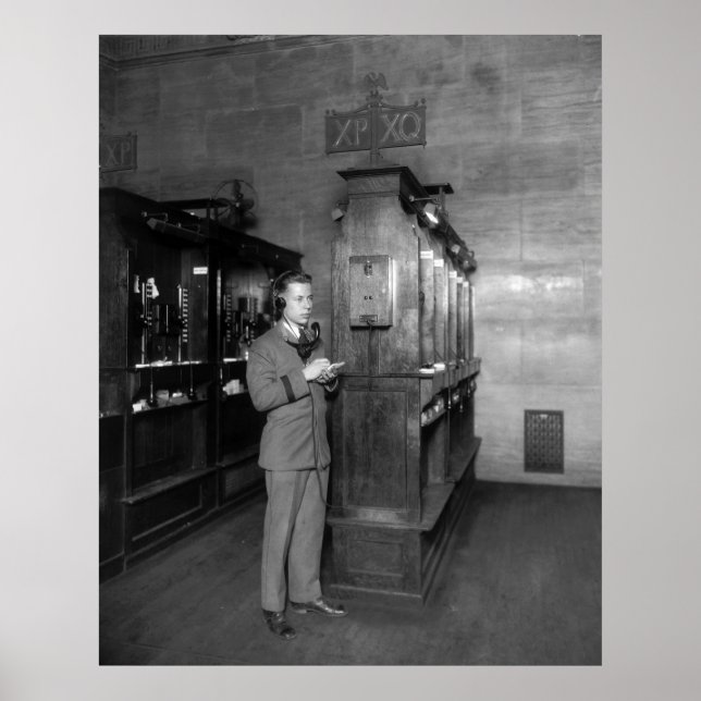 Poster High Tech à Wall Street, 1928 (Devant)