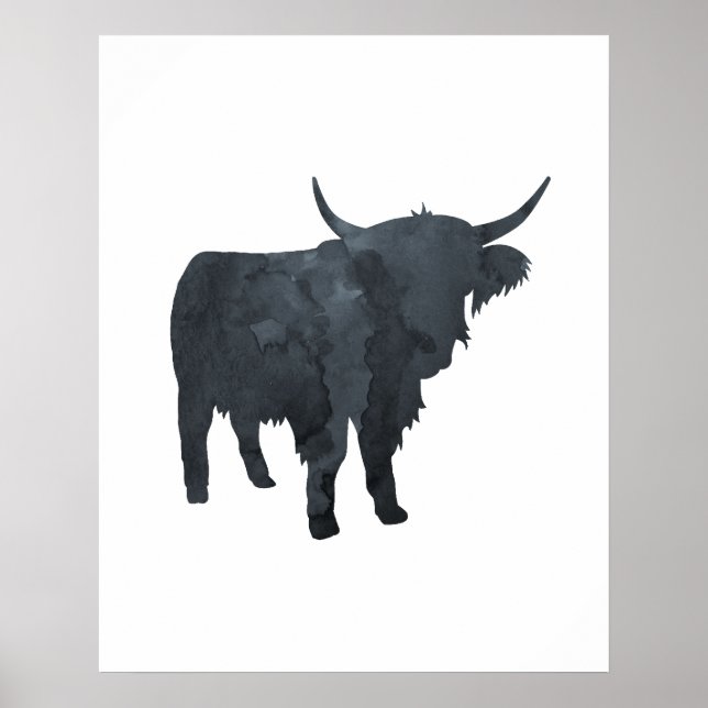 Poster Highland Cattle (Devant)