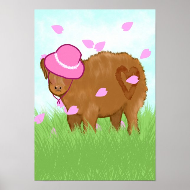 Poster Highland Cowgirl (Devant)