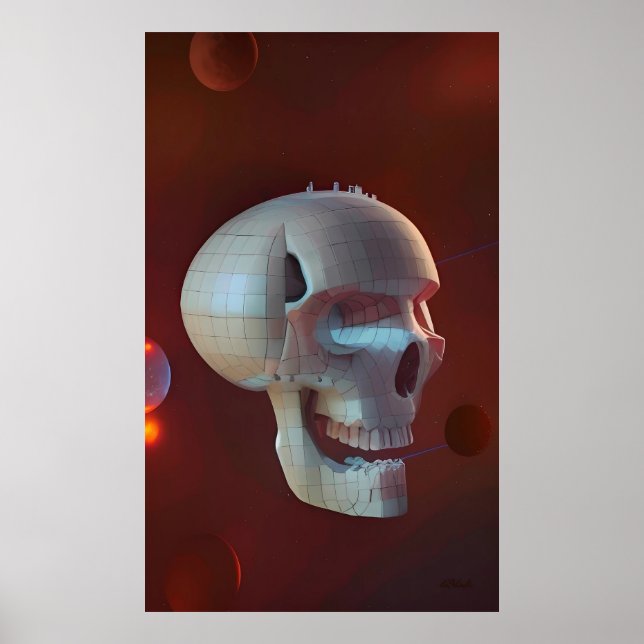 Poster Highrise Living on Skull Asteroid 42-C (Devant)