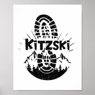 Poster Hiker Kitzski Tyrol Autriche Vacances
