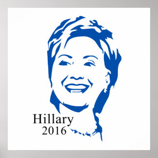 Poster Hillary Clinton pour le président en 2016