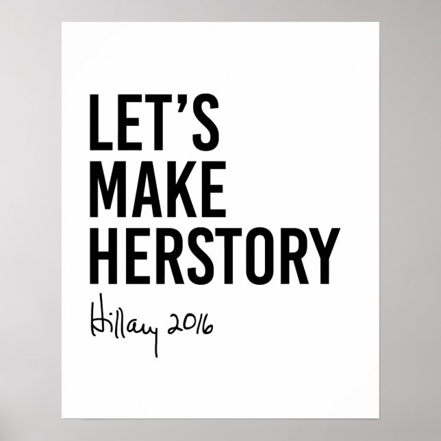 Poster Hillary - Faisons de l'histoire - (Devant)