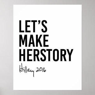 Poster Hillary - Faisons son Herstory -