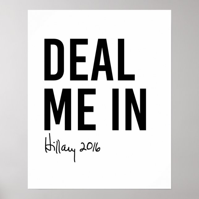 Poster Hillary - Faites-Moi Entrée - (Devant)