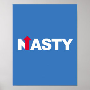 Poster HILLARY MÉCHANTE -- Élection présidentielle 2016 -