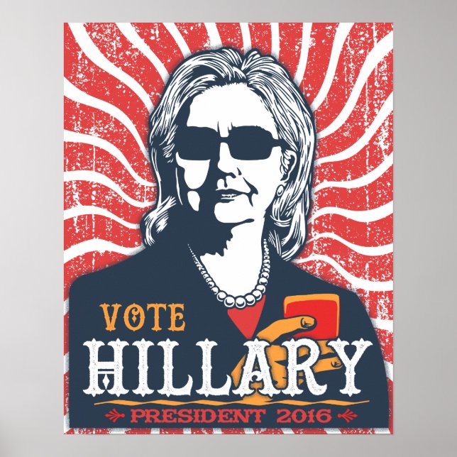 Poster Hillary Shades (Devant)