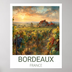 Poster Hilly Vineyard Personnalisé
