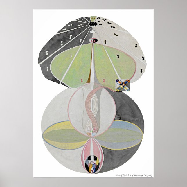 Poster Hilma af Klint - Arbre du savoir, No 5 (Devant)