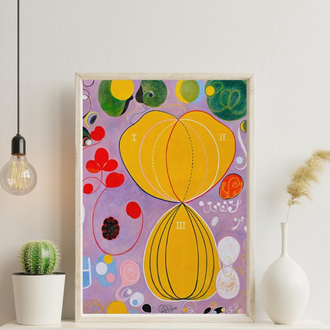 Poster Hilma af Klint - Le dix plus grand n° 7 (Créateur téléchargé)