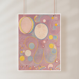 Poster Hilma Af Klint, Le Dix Plus Grand No8, Art Abstrai
